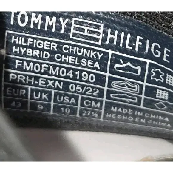 Tommy Hilfiger Men's Chunky Hybrid Chelsea Boots, Size 10 NWOB - Picture 6 of 9